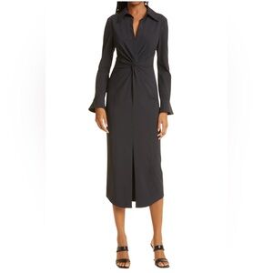 Cinq À Sept Mckenna Long Sleeve Midi Dress Size 6